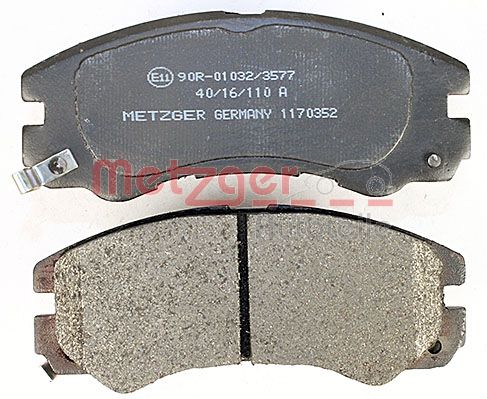 METZGER 1170352 Bremsbelagsatz, Scheibenbremse
